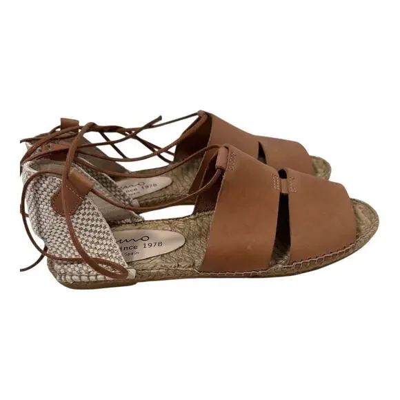 Gaimo, Cammel Leather Espadrille Sandals NEW , Sz 40 - Picture 7 of 12
